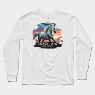 Arabian Horse - WILD NATURE - HORSE -2 Long Sleeve T-Shirt